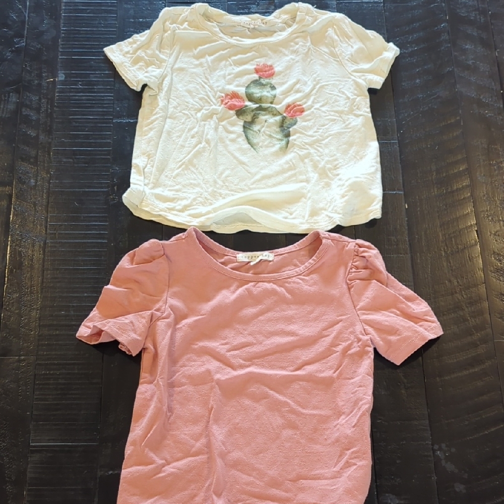Pink and Cream Kids' T-Shirts Set